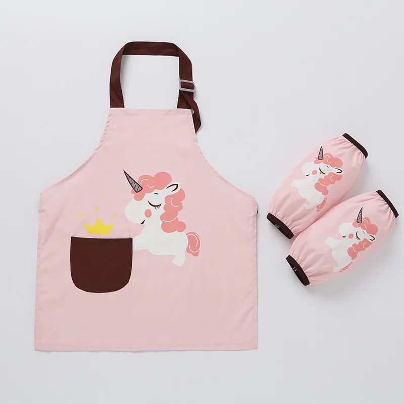 Bata de pintura para niños, babero impermeable para bebé, delantal para guardería, pintura sin mangas, conjunto de paños para eructar de dibujos animados, accesorios para niños - imagen 2