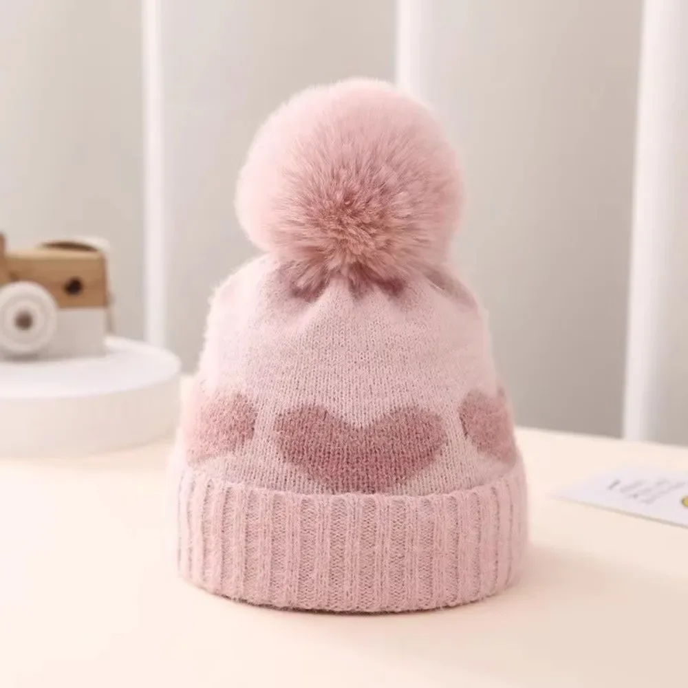 Gorro de lana para bebé recién nacido con pompón – Antiviento - imagen 2