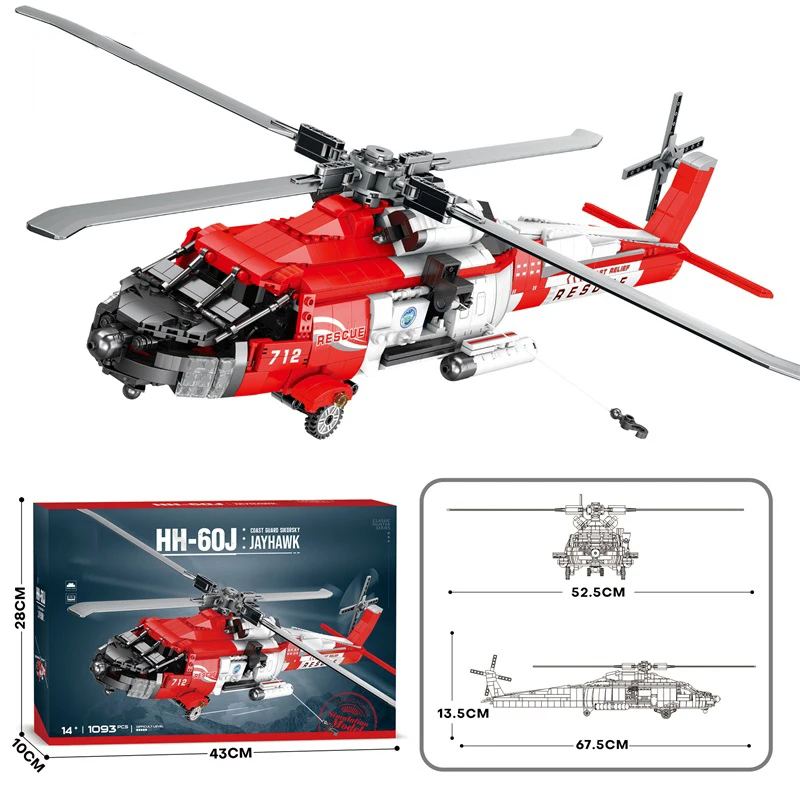 Helicóptero Black Hawk – Kit de construcción para niños - imagen 5
