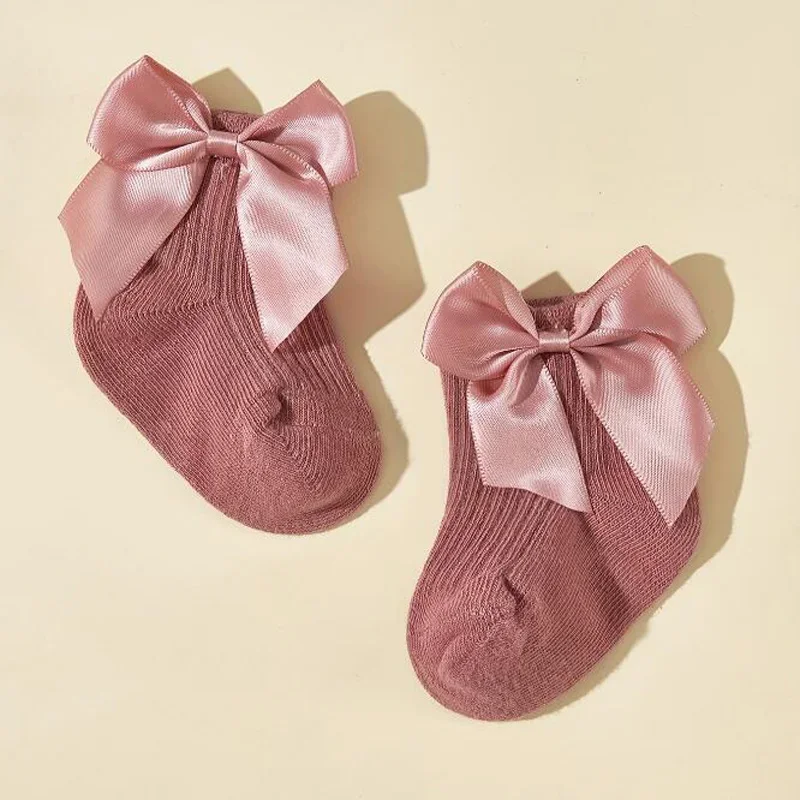 Calcetines de algodón con lazo y encaje para niñas – Princesa coreano - imagen 5