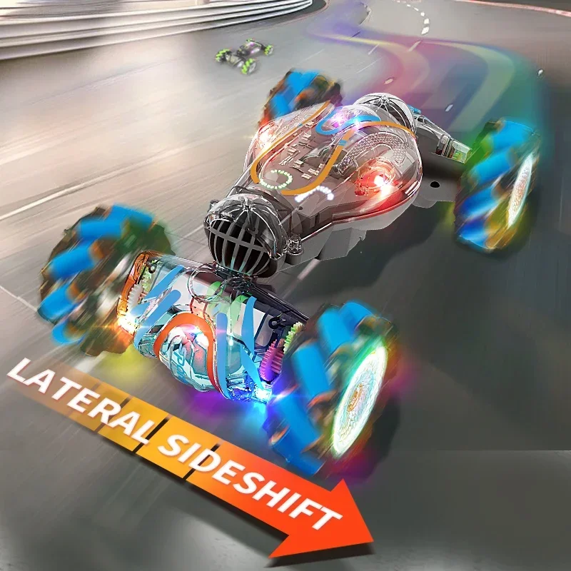 Coche de juguete Led Rc 2,4G, coches con Control remoto por Radio, reloj Rc, Sensor de gestos, rotación, truco, vehículo de deriva, juguete para niños - imagen 5