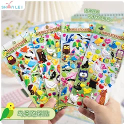 Pegatinas kawaii 3D de animales divertidos para scrapbooking infantil