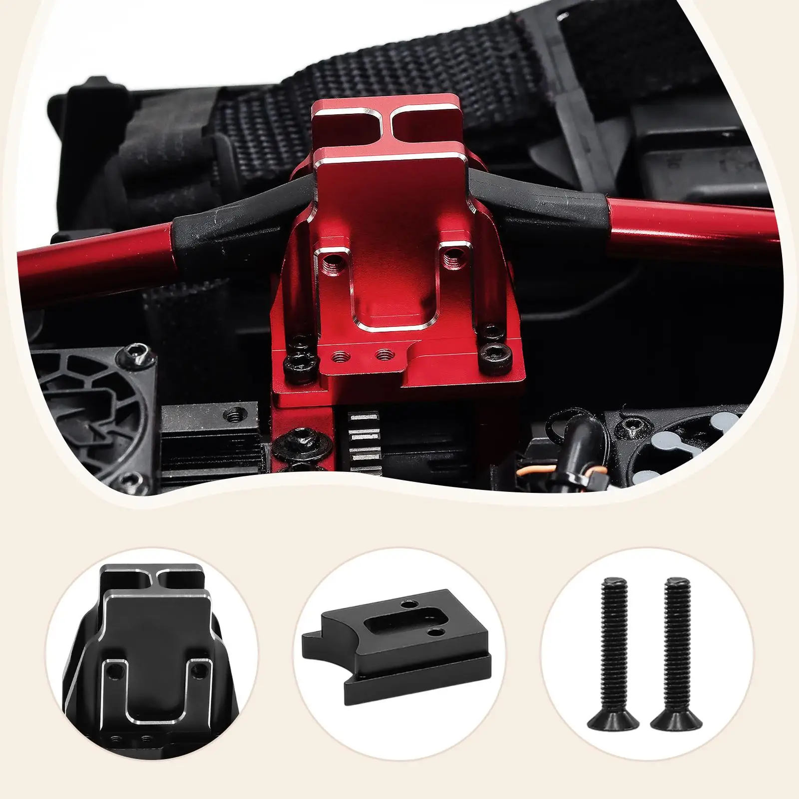 Reemplazo de la cubierta del soporte del diferencial central, piezas de coche RC para Arrma 1: 8 V6 Professional - imagen 5