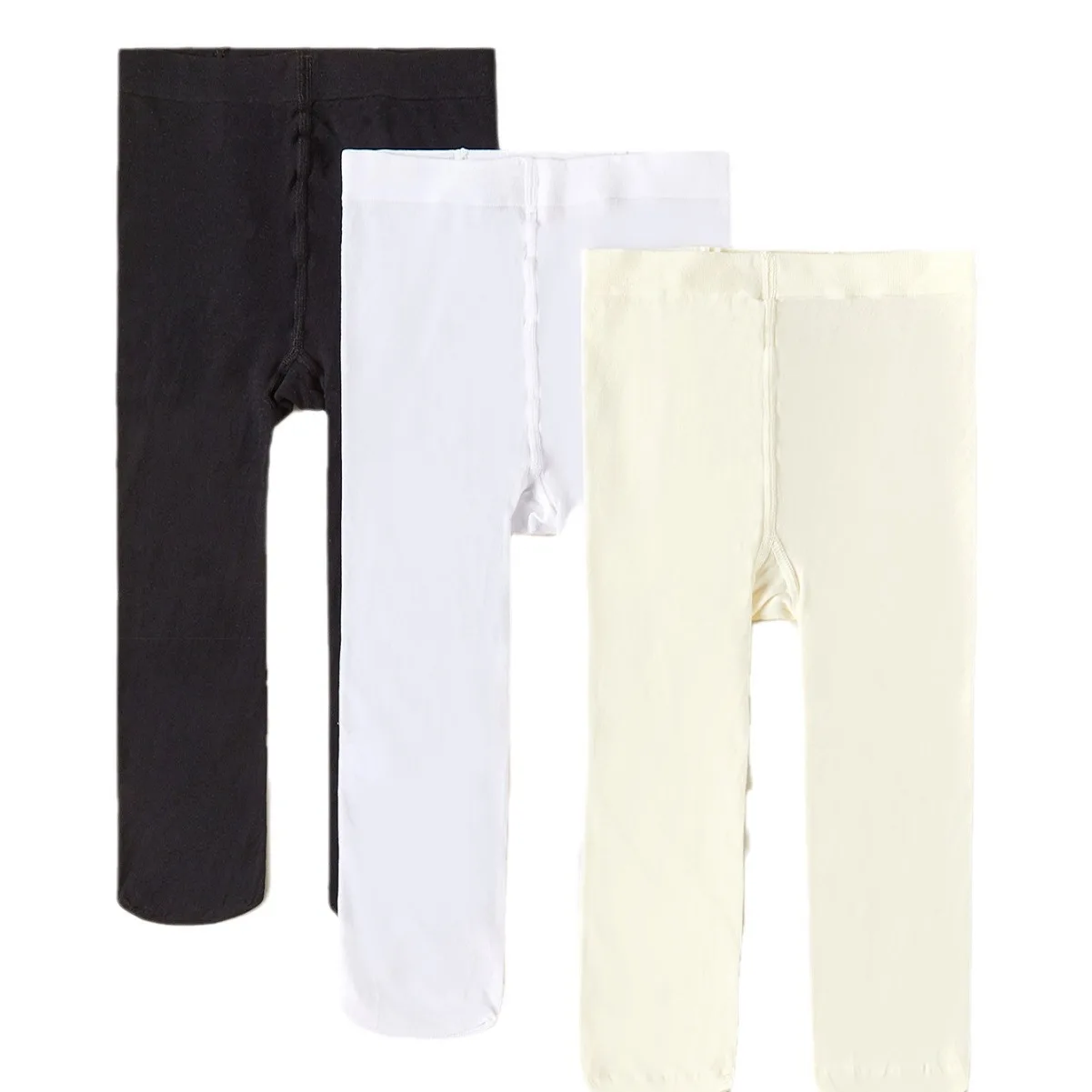 3 unids/set 0 a 3 años verano blanco negro rosa Beige pantimedias para niños medias de baile de Ballet para niñas medias pantimedias sólidas para niños - imagen 4