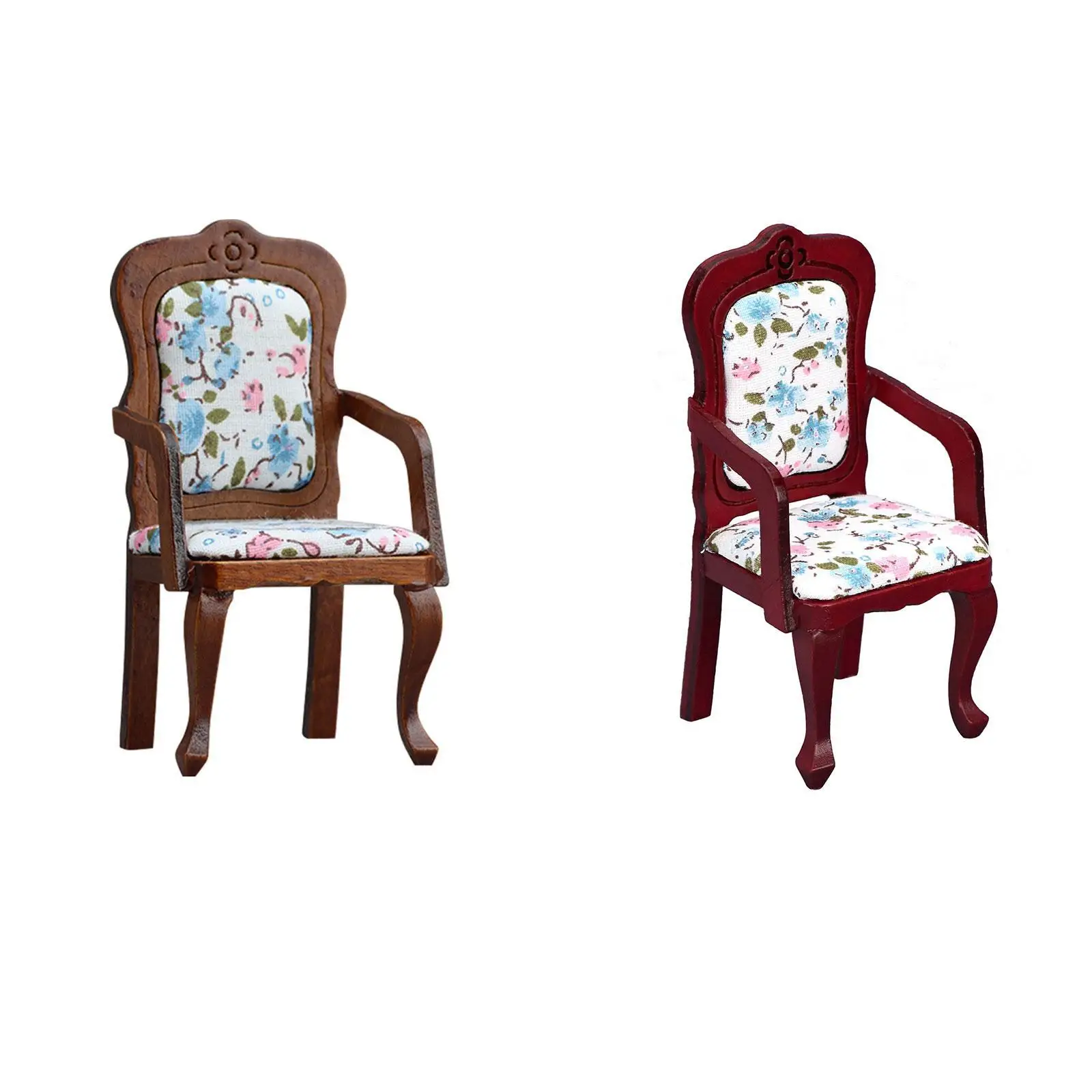 Silla para casa de muñecas, Mini sillón de simulación para sala de estar, cocina, manualidades DIY