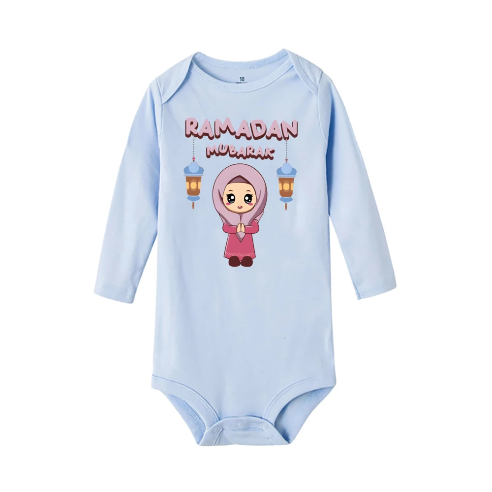 Mameluco de bebé Ramadán Mubarak, regalos musulmanes, mono infantil de Ramadán para niños pequeños, peleles islámicos bonitos para bebés, ropa infantil musulmana - imagen 4
