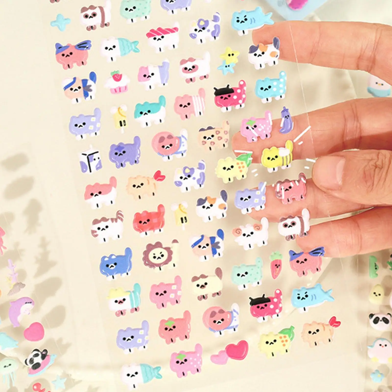 Pegatinas 3D de animales para niños – Cuadernos y fundas móviles - imagen 5