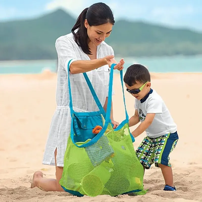 Bolsa para juguetes de baño de bebé con ventosa pato secado rápido