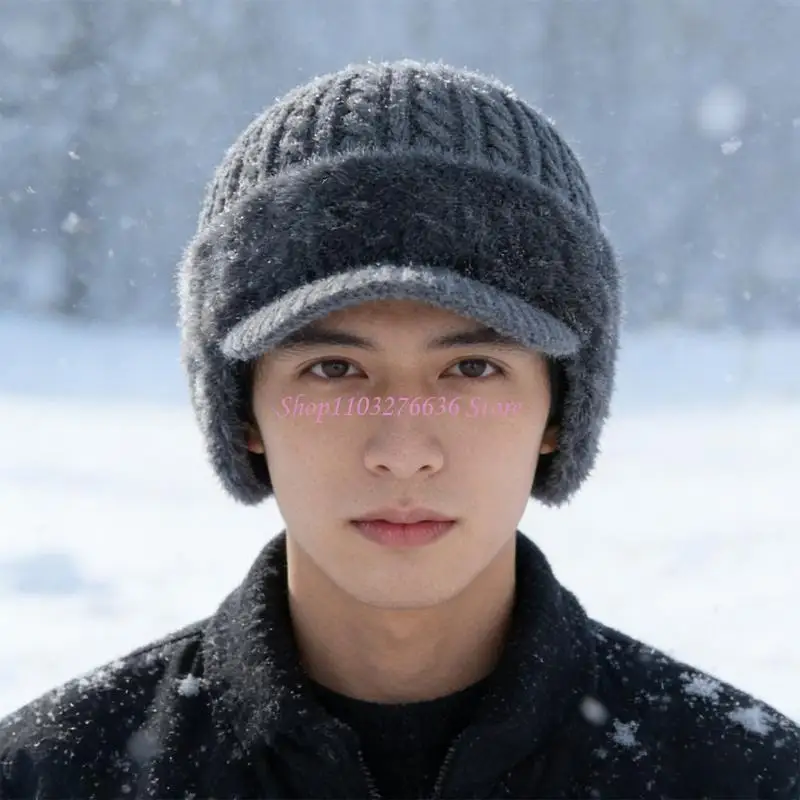 Gorro de punto con orejeras y forro polar para niños - imagen 3