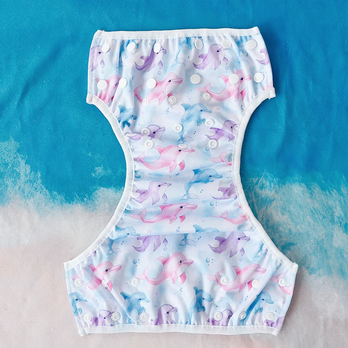 3 unids/set pañales de natación para bebé reutilizables lavables y ajustables para lección de natación y regalos de Baby Shower pañales de tela pantalón de piscina - imagen 3