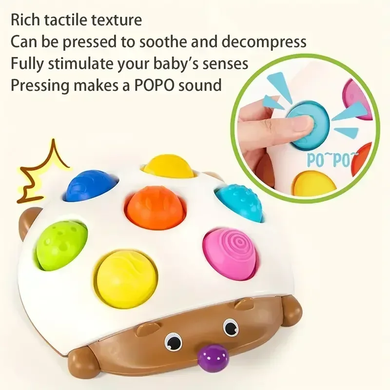 Prensa de erizo, llave suave, entrenamiento de concentración, juguetes educativos para edades tempranas, coordinación mano-ojo, erizo pequeño educativo para niños - imagen 2