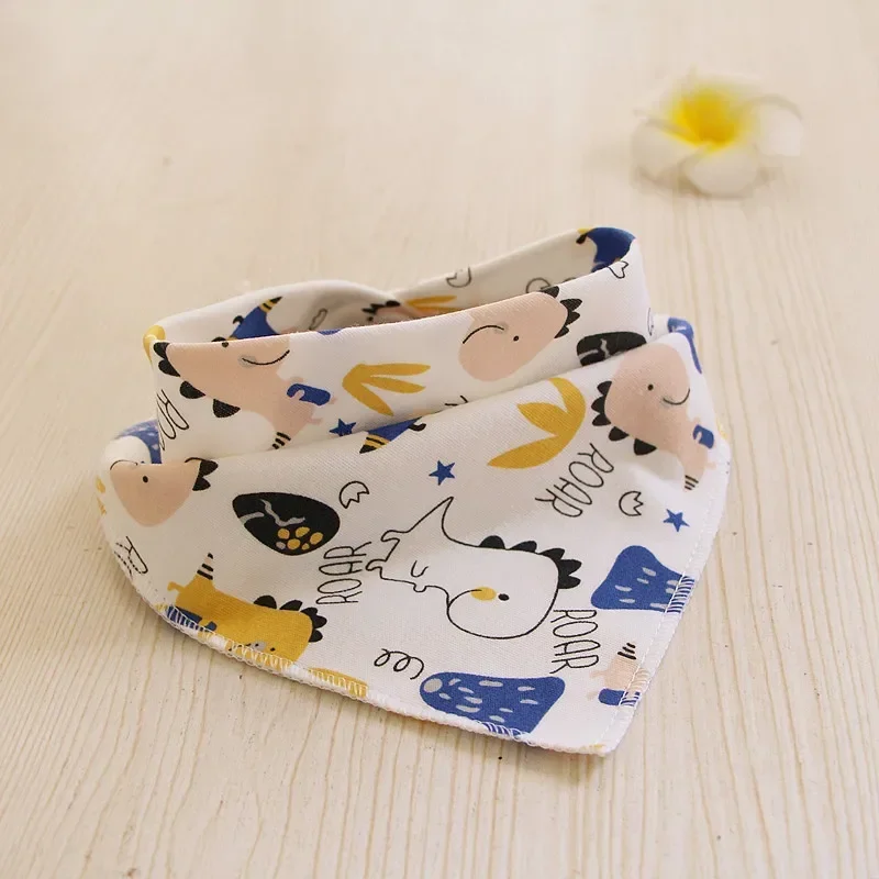 Babero bandana de algodón para bebés – Triangular absorbente - imagen 4