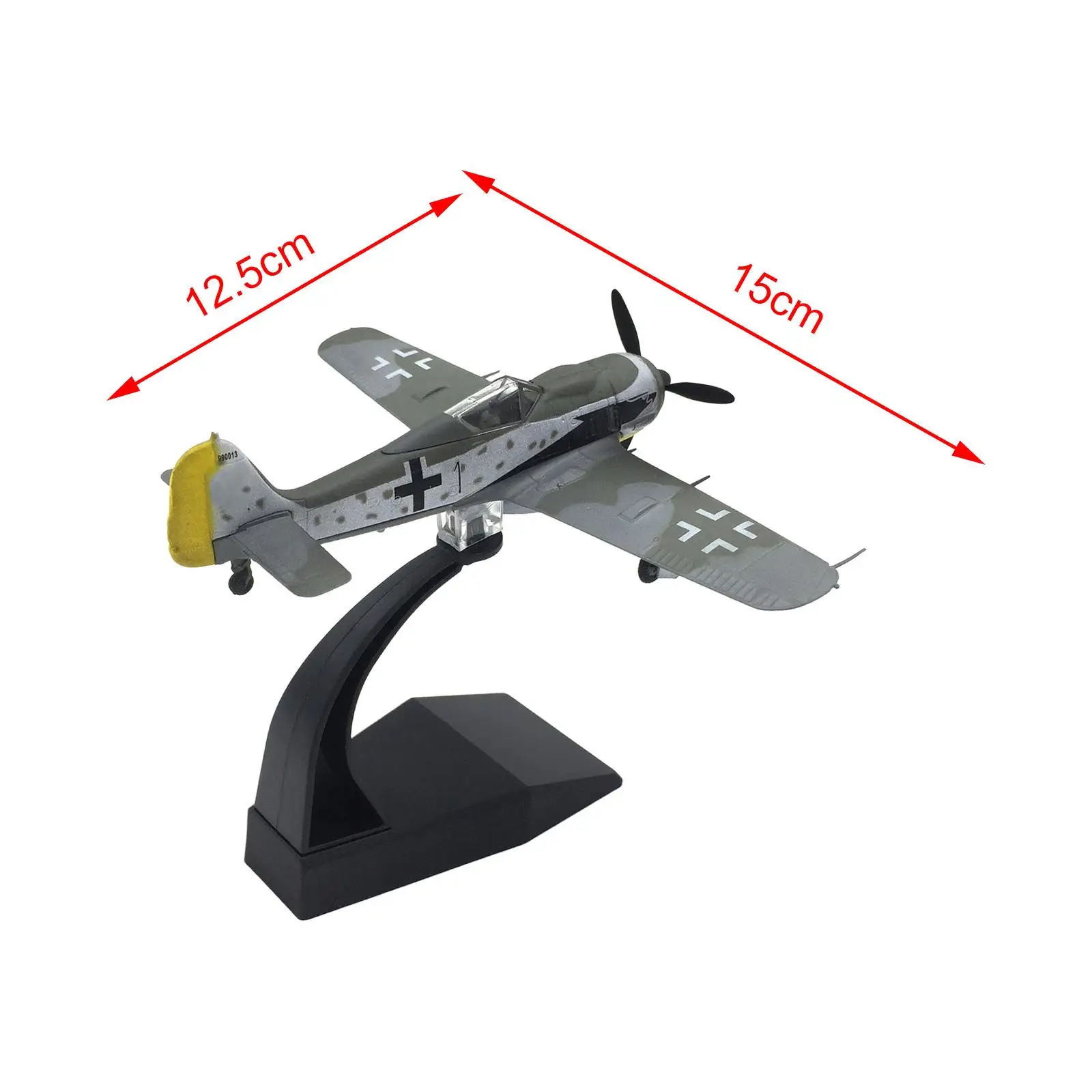 1/72 fw190 Home Decor Tabletop Decor Fighter Model for Gift Collectables