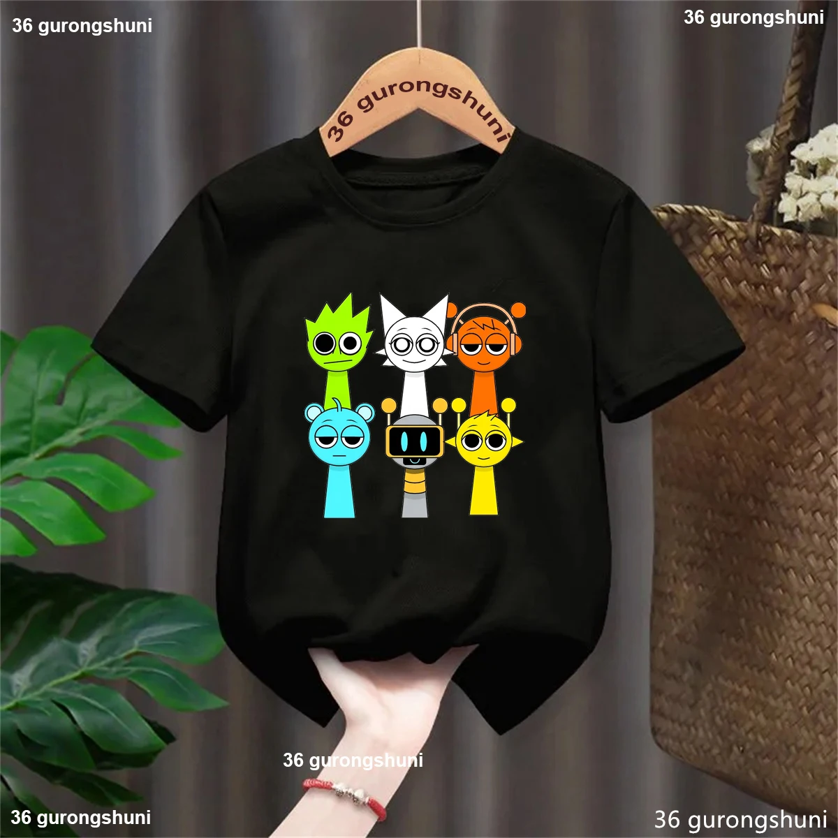 Camiseta Sprunki Beats para niño y niña verano 2025