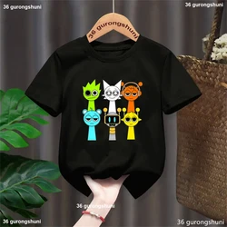 Camiseta Sprunki Beats para niño y niña verano 2025