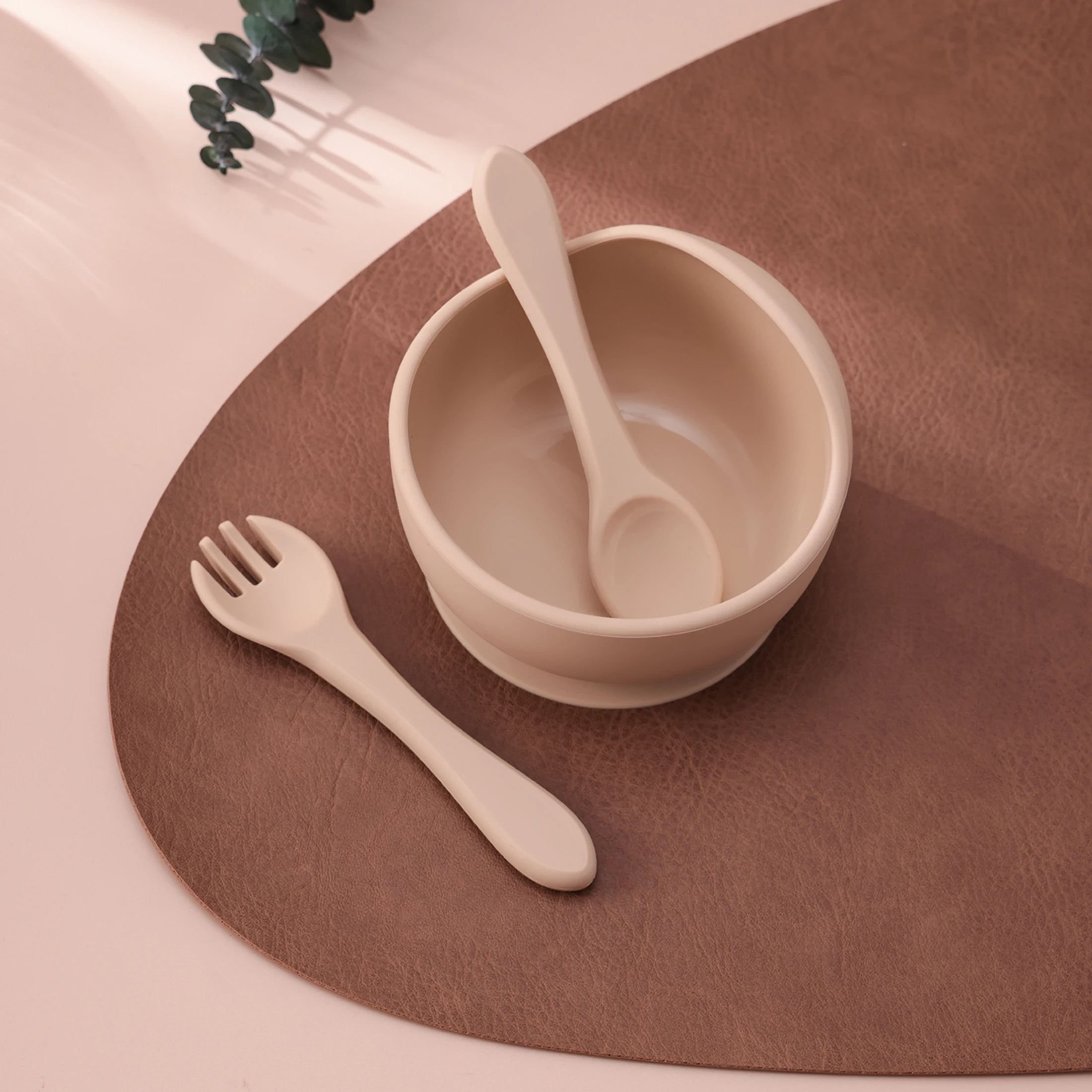 Juego de alimentación para bebé de silicona con cuenco de succión - imagen 4