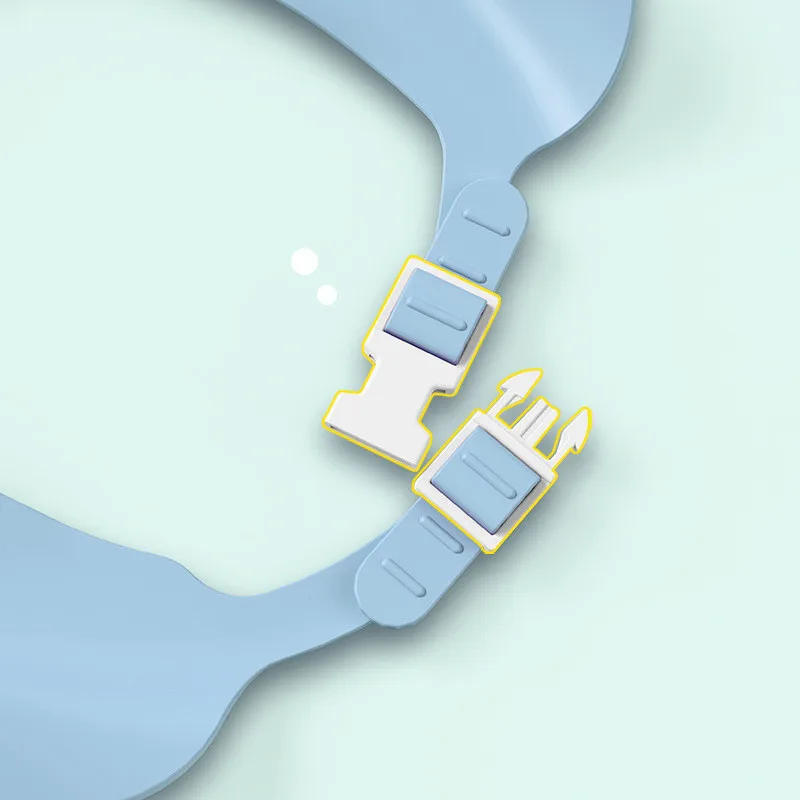 Gorro suave para Baby Shower, gorro ajustable para lavar el cabello para niños, protección para los oídos, champú seguro para niños, ducha de baño, protege la cubierta de la cabeza - imagen 3