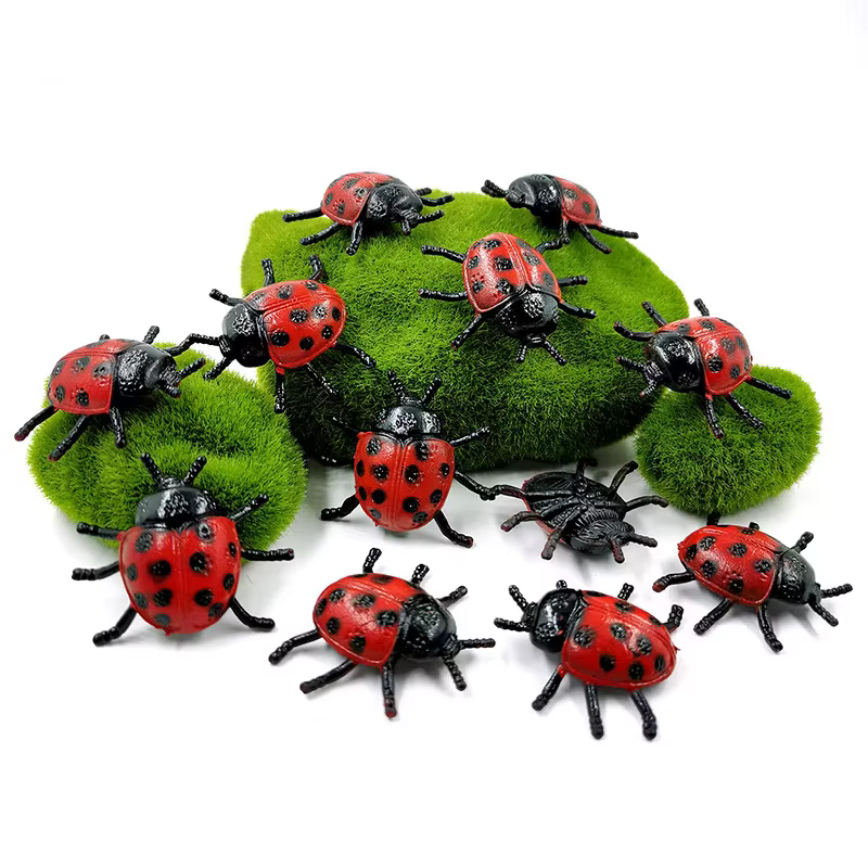 Mini mariquitas decorativas para habitación infantil y jardín - imagen 2