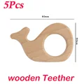 5pcs whale teether