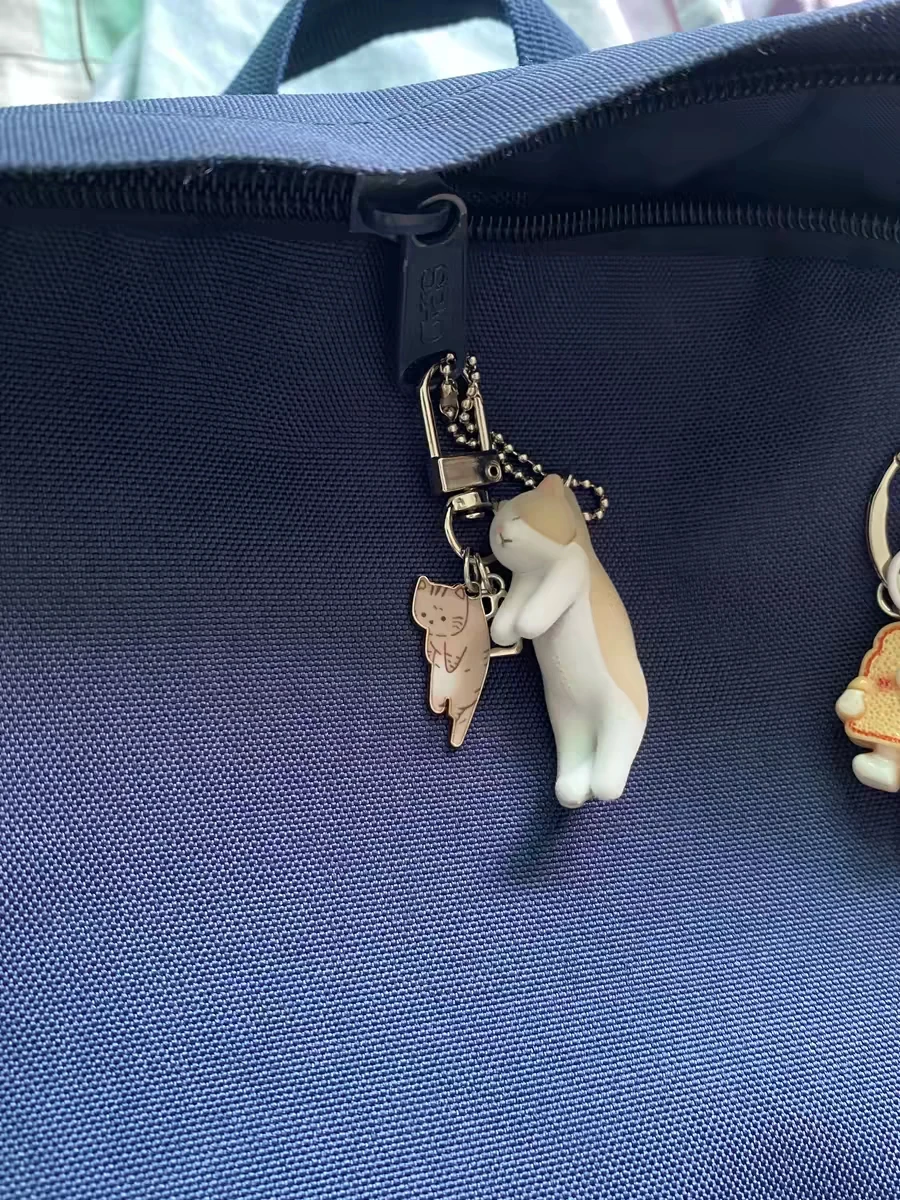 Qualia cápsula de juguete Tsumada Neko 3 mascota lindo Buchi óxido exótico pelo corto Somali tonkinese esponjoso flocado pellizco gato bola cadena - imagen 4