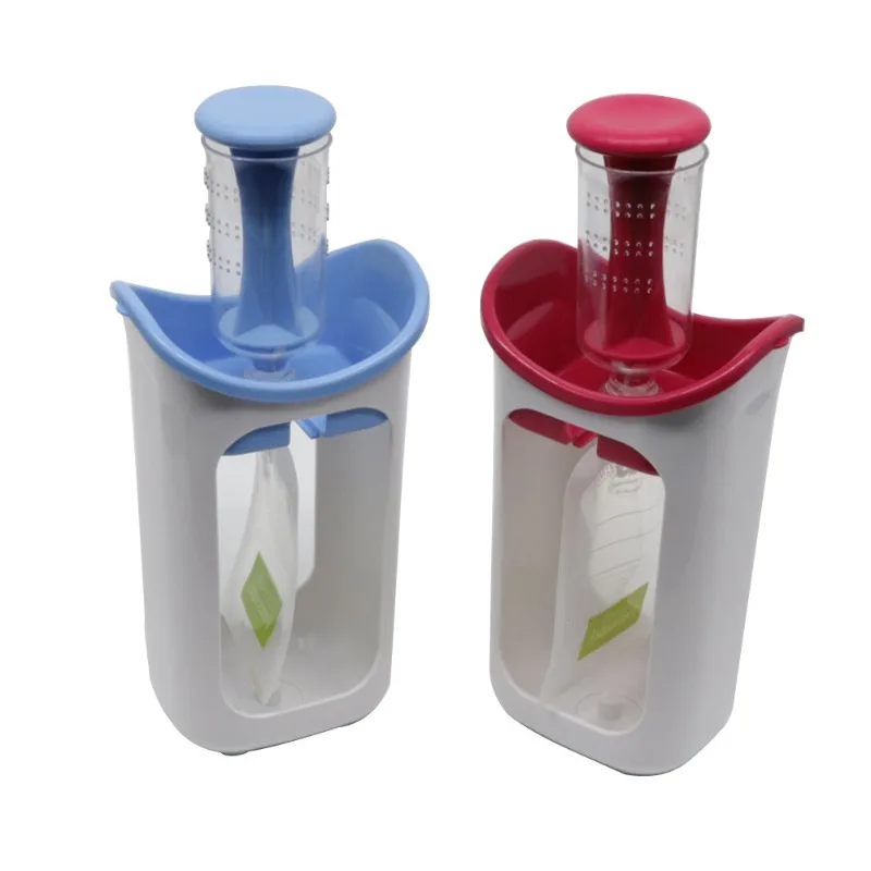 Juego de dispensador de comida para bebés de primera calidad de 10 piezas: bolsa de frescura de calabaza, contenedor de frutas hermético, relleno de polvo fácil de verter - imagen 2