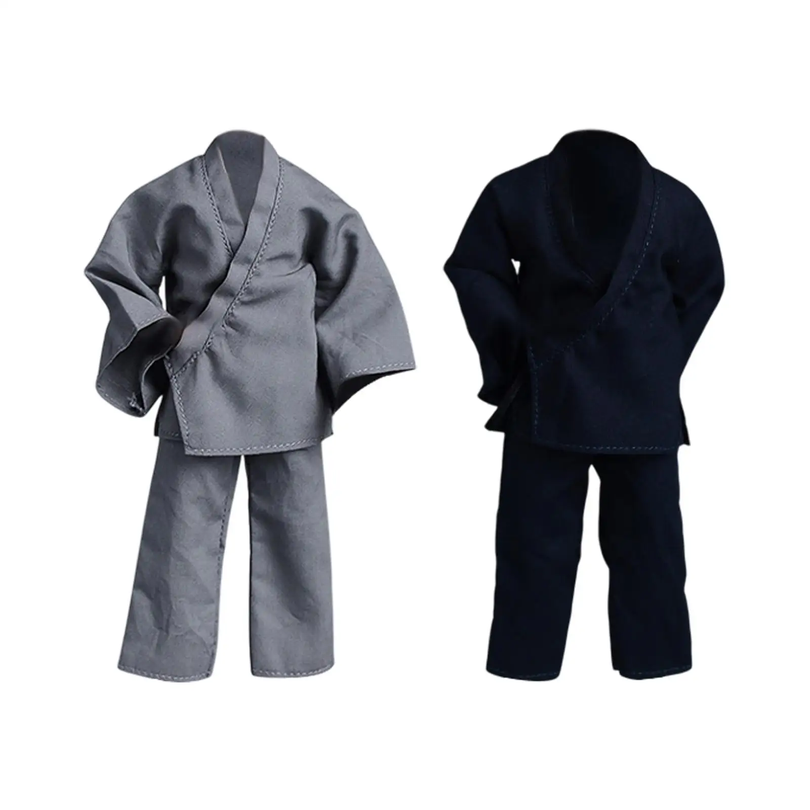 2Pcs 1/12 Male Figure Clothes Handmade Model Doll Toy Stylish Outfit Pants and Top Miniature for 6'' inch Male Action Figures