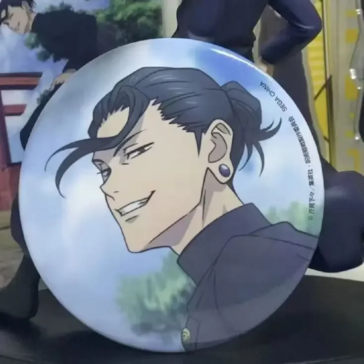 Jujutsu Kaisen Anime Double Flash Bar insignia grande Sotoru Gojo insignia modelo de Anime - imagen 3