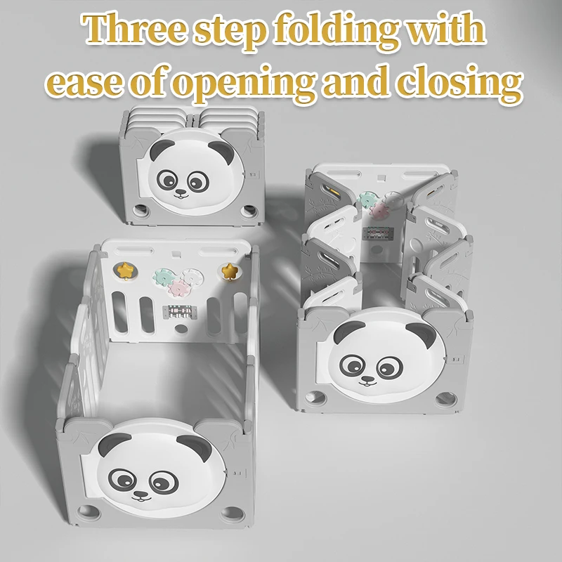 La cerca protectora interior plegable del juego de los niños de los parcos del bebé para los bebés - imagen 4