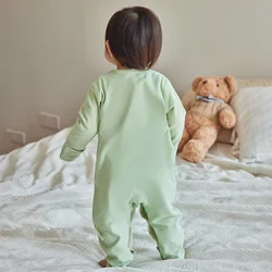 Pelele verde de algodón para bebé – Suave y cómodo