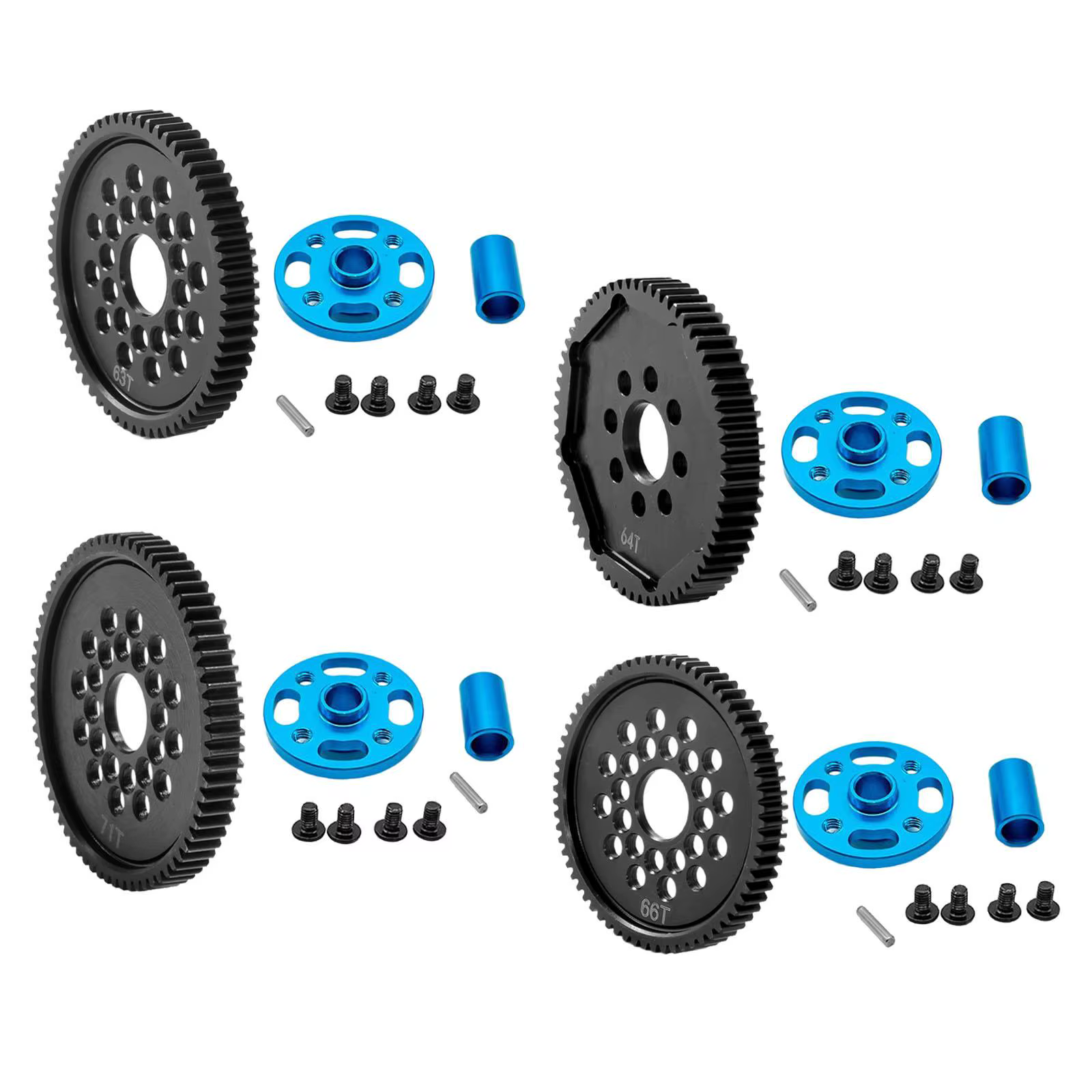 Engranajes metálicos de alta velocidad para coche RC TT02 1/10 - imagen 4