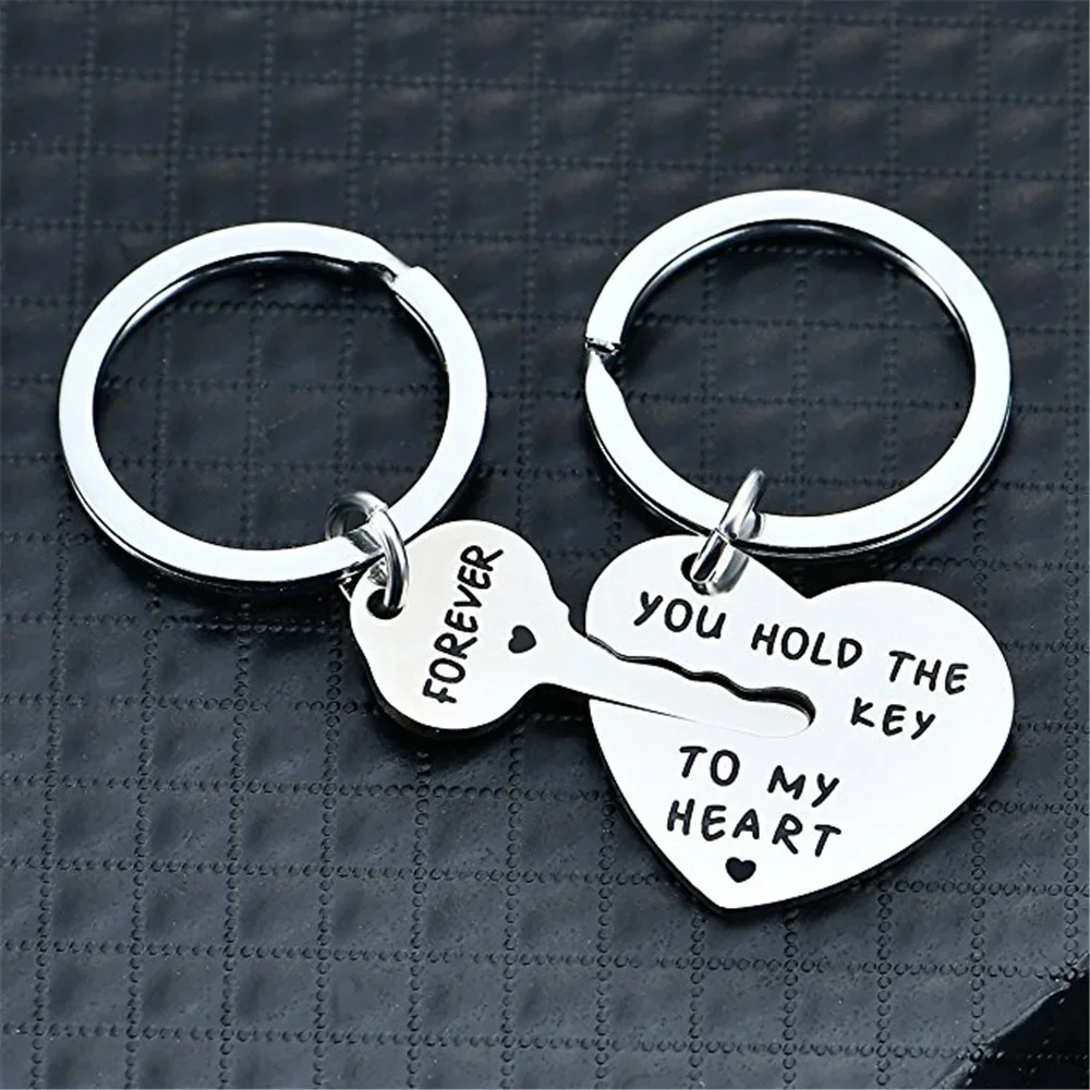 Llavero romántico con frase para aniversario: llave de mi corazón - imagen 3