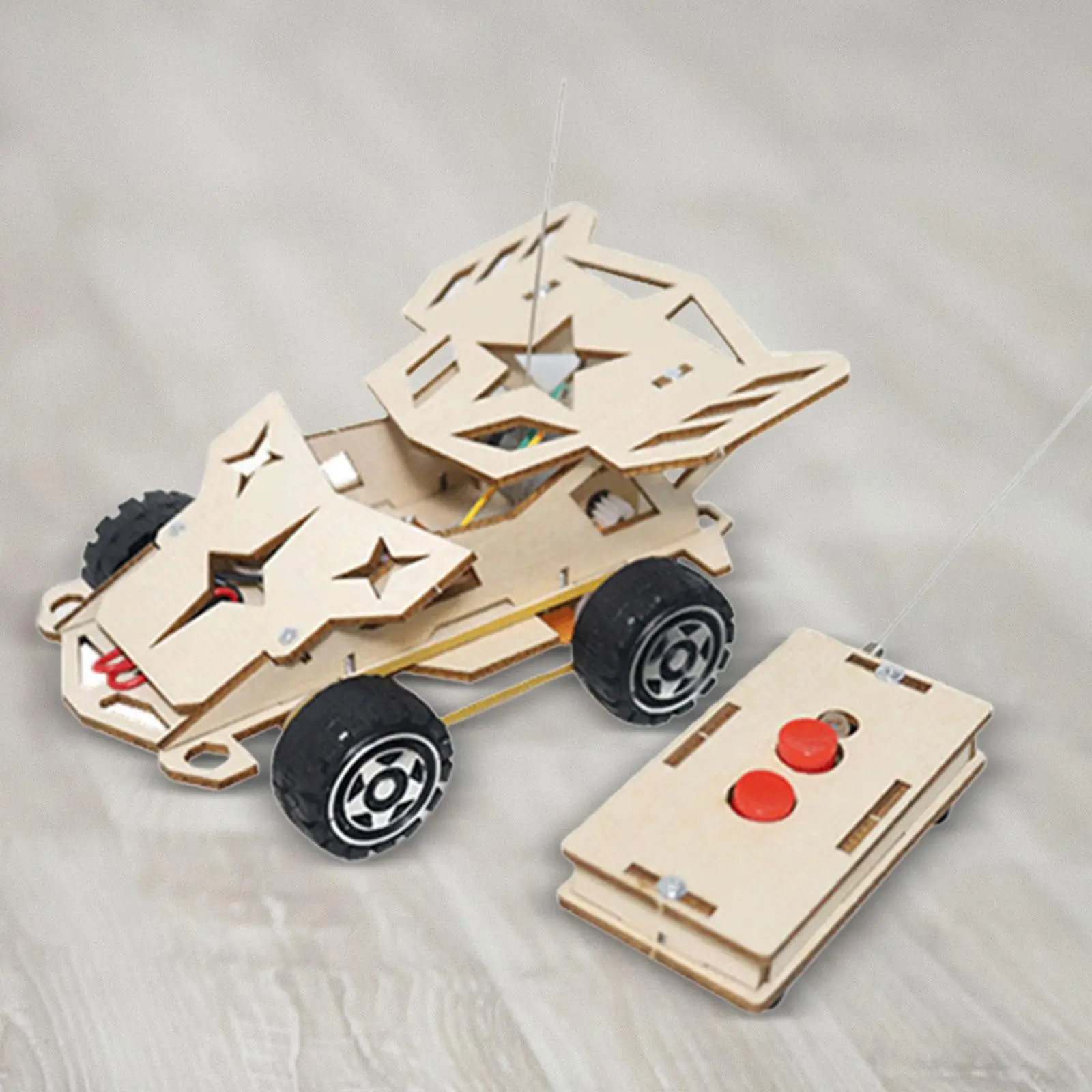 DIY Mini Remote Control Car Toy 3D Puzzle Toy Handmade DIY Projects Experiment Project for Kids Boys and Girls Ages 8+ Year Old