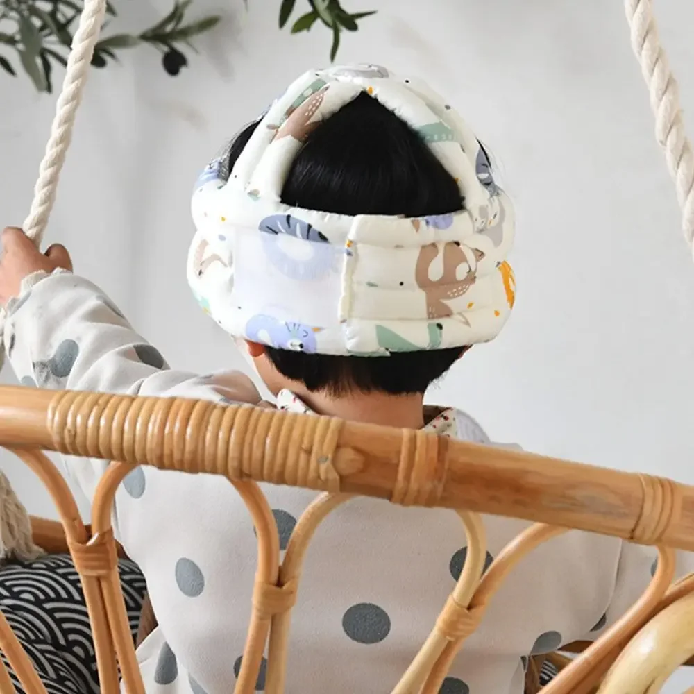 Casco de seguridad para aprender a caminar de 5 a 36M, almohadilla anticaída suave y ajustable para niños pequeños, gorro de protección para la cabeza de dibujos animados para niños pequeños - imagen 2