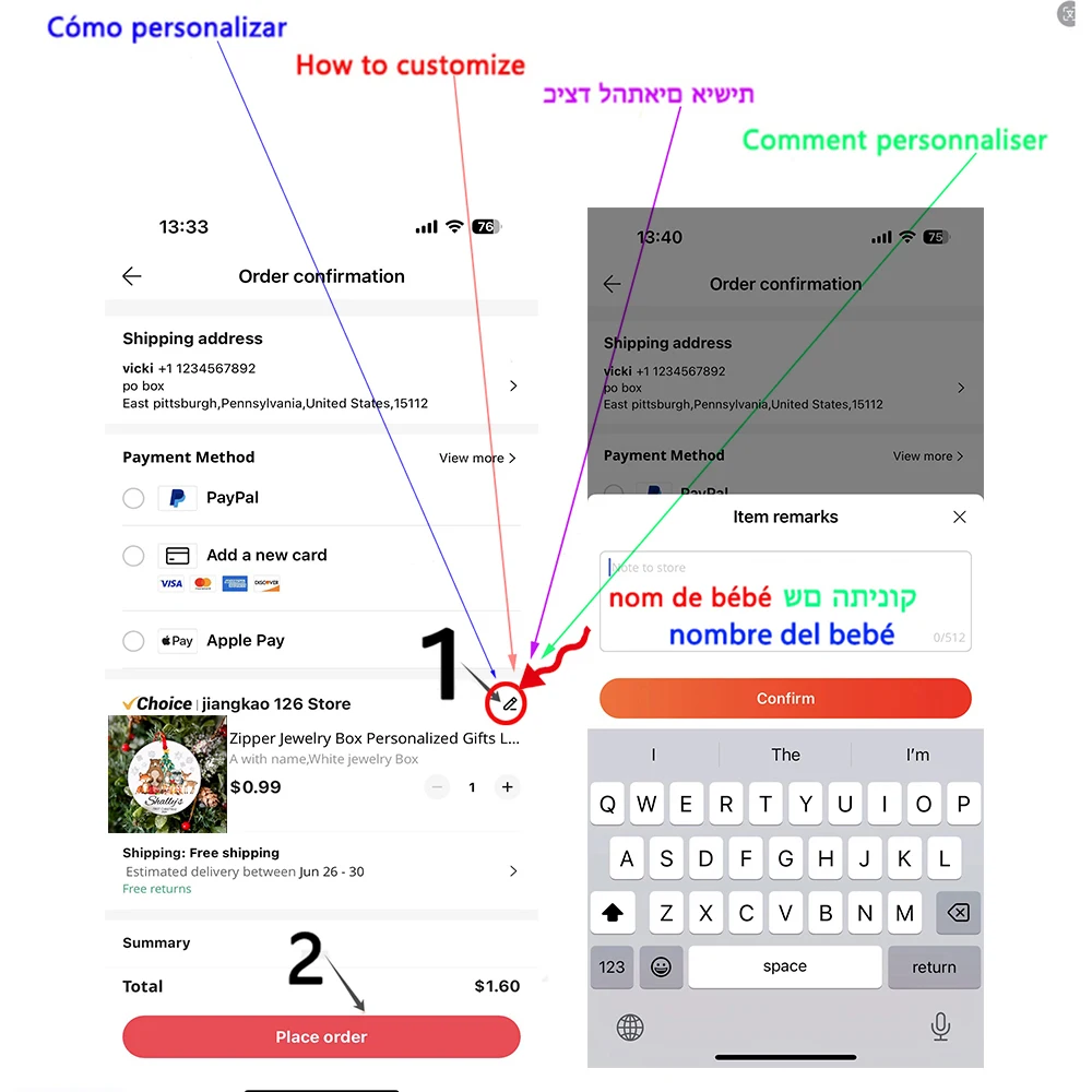 Primer adorno navideño personalizado para bebé, nuevo regalo para Baby Shower, primer regalo de Navidad, adorno con nombre personalizado, decoración navideña, 2024 - imagen 2