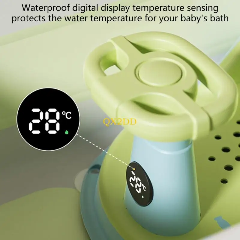 Asiento baño bebé QX2D Diseño cómodo Taburete ducha Silla baño para niños pequeños - imagen 5