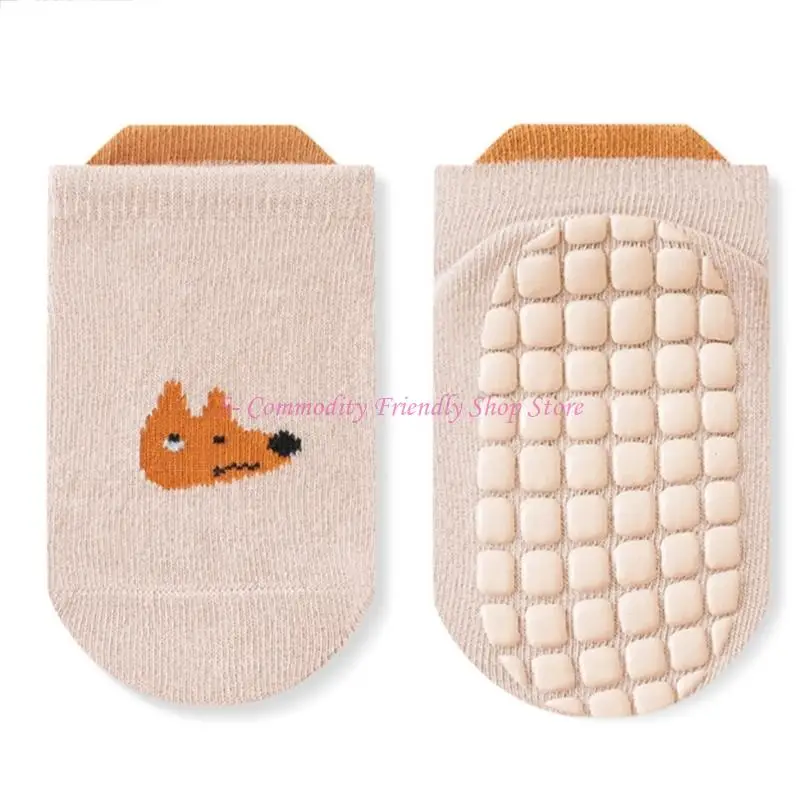 85ae 1 par calcetines antideslizantes para niños pequeños acogedores con calcetines piso bebé - imagen 3