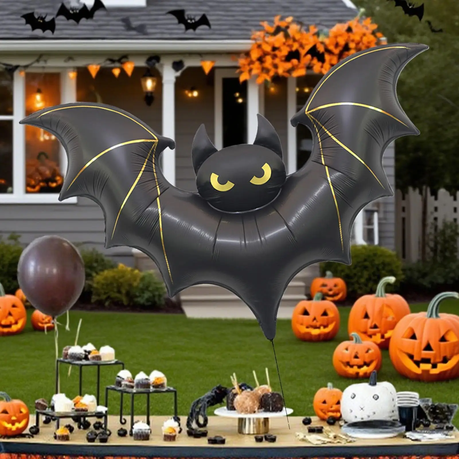 Globos de murciélago negro para Halloween – Espeluznantes en fiestas