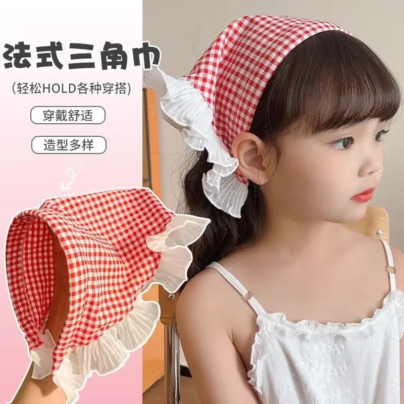 Diademas de encaje pastel para niñas y pinzas de pelo - imagen 3