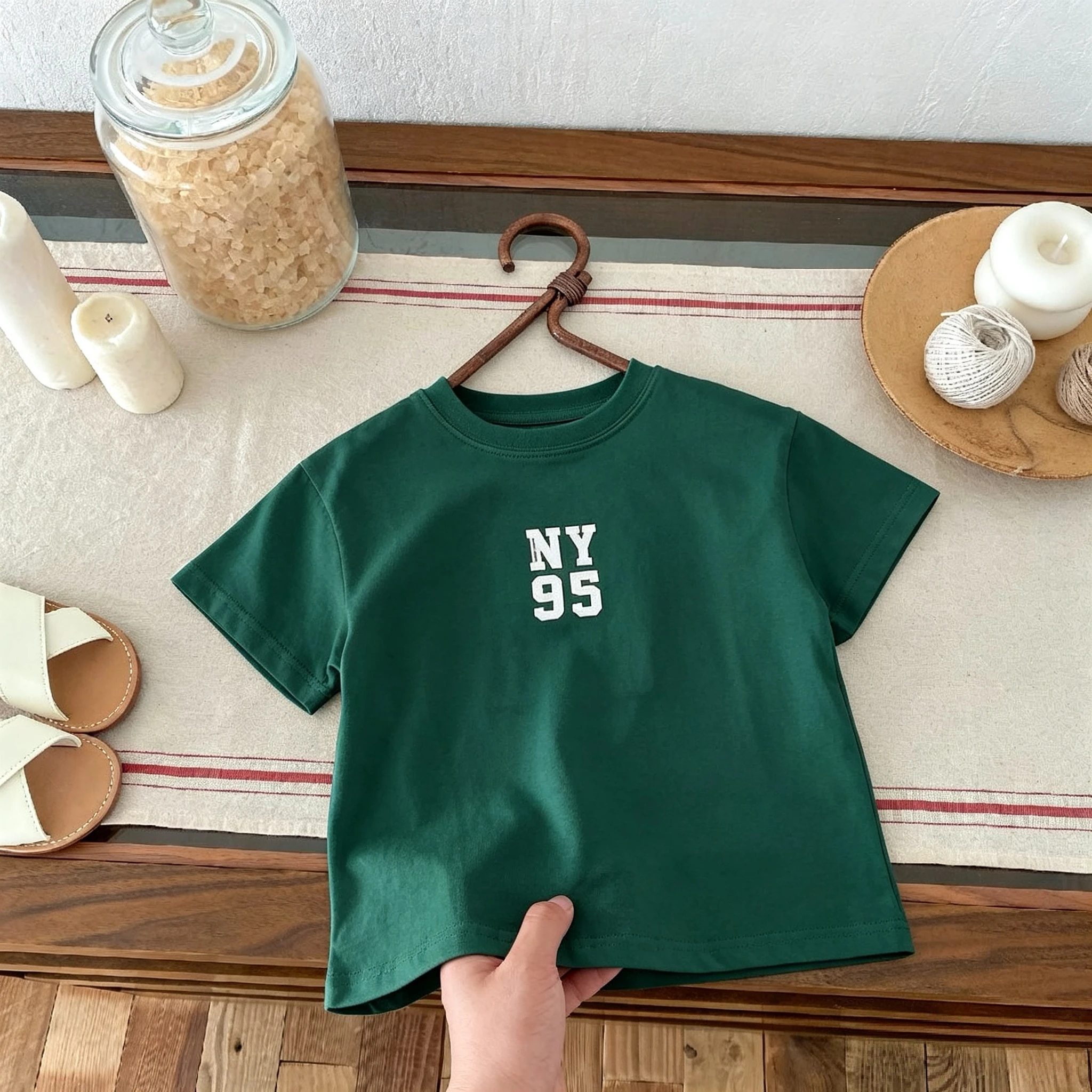 Camiseta de manga corta para niños con estampado de dibujos animados - imagen 5