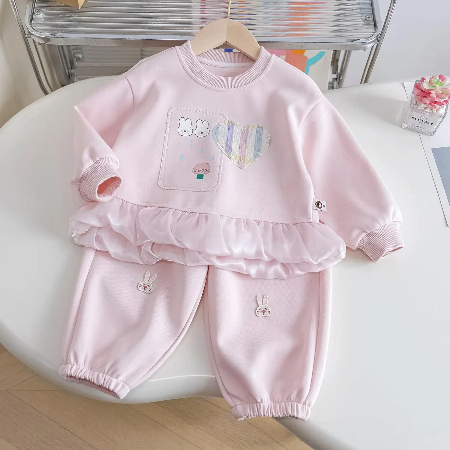 Conjunto invierno niña sudadera manga larga pantalón - imagen 2
