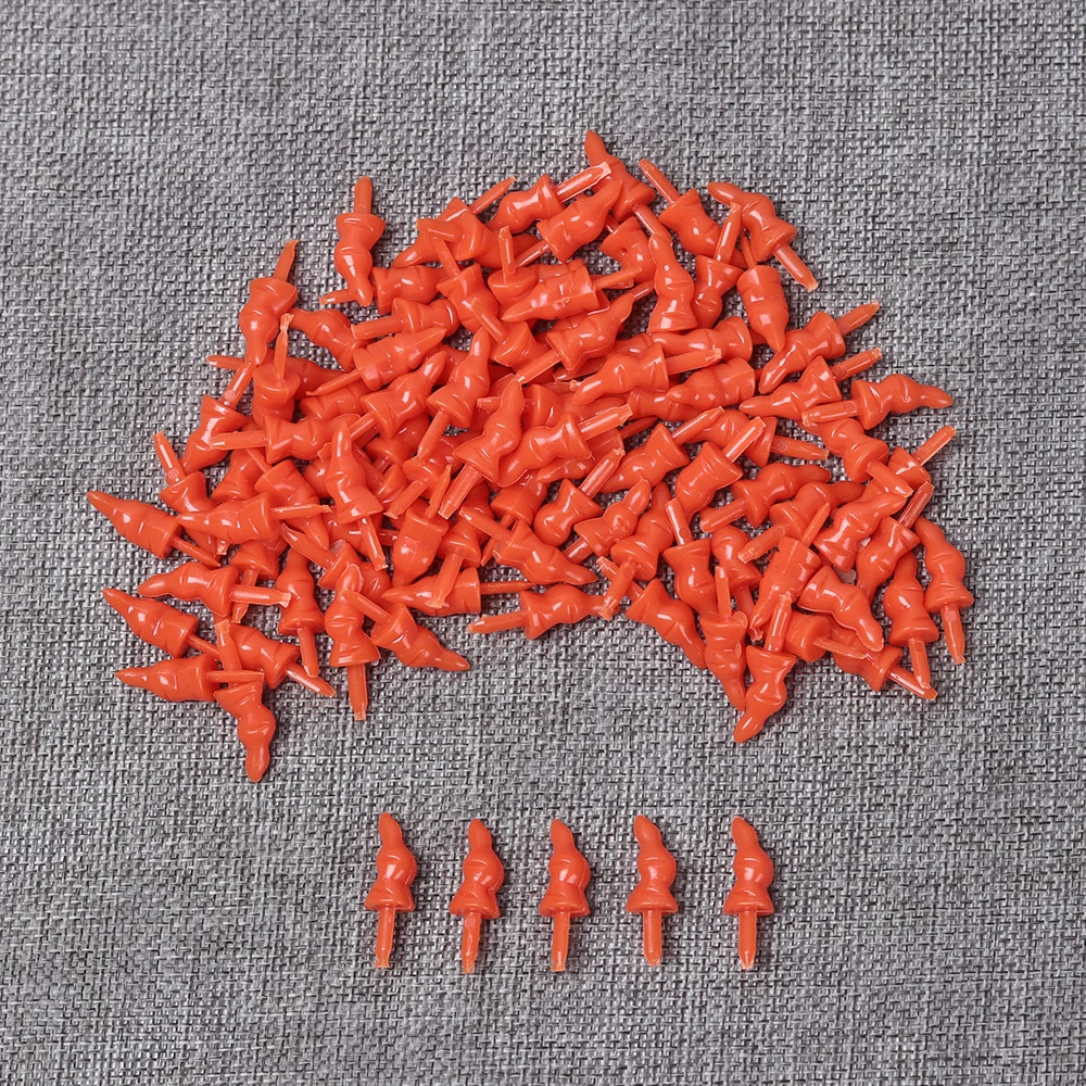 Muñeco de nieve de plástico de 100 piezas, muñeco de peluche de nariz roja, marionetas de animales, nariz de Papá Noel, accesorios de Juguetes - imagen 5