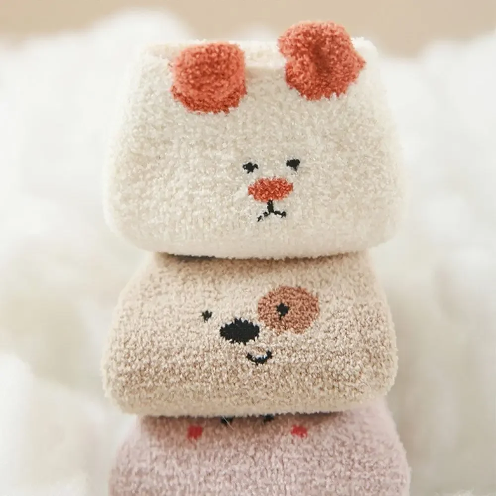 Calcetines de invierno para bebé antideslizantes gruesos con dibujos - imagen 2