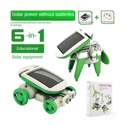 Robot solar educativo con experimentos científicos para niños