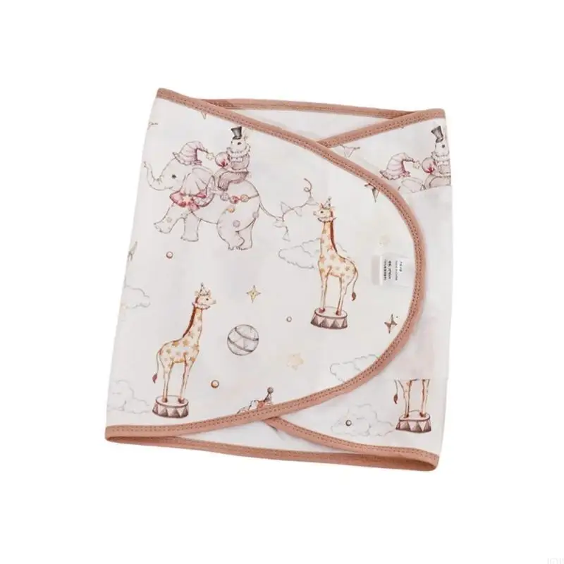 D7YD Manta envolvente para recién nacidos para comodidad y seguridad diarias durante sueño, saco dormir dibujos tela - imagen 4