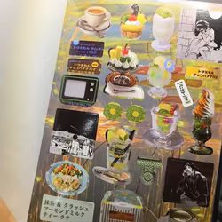 20 hojas de pegatinas de papelería japonesa, libro, portátil, diario, álbum de recortes decorativo creativo, pegatinas de dibujos animados, cuenta escolar para niños