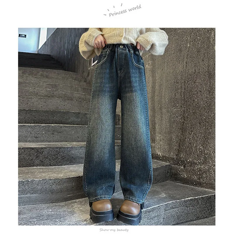 Pantalones vaqueros forrados polar para niños - imagen 4