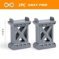 2pcs gray pier