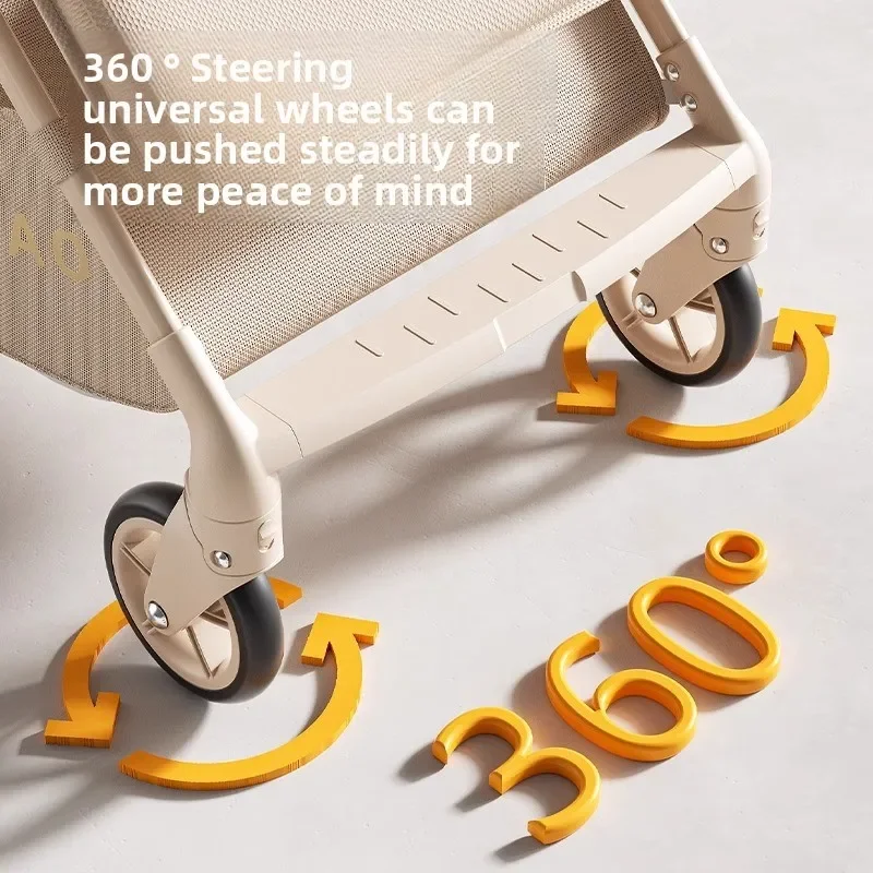 Nuevo cochecito de bebé ultraligero 2025, carrito de bebé plegable para viajes al aire libre para niños de 0 a 3 años - imagen 5