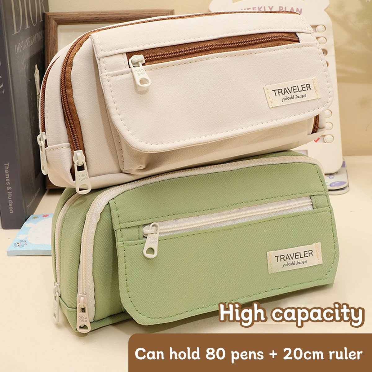 Estuche de lápices Kawaii de 5 capas, caja de bolígrafos multifuncional, bolsa de almacenamiento multicapa para estudiantes, suministros escolares y de oficina, papelería