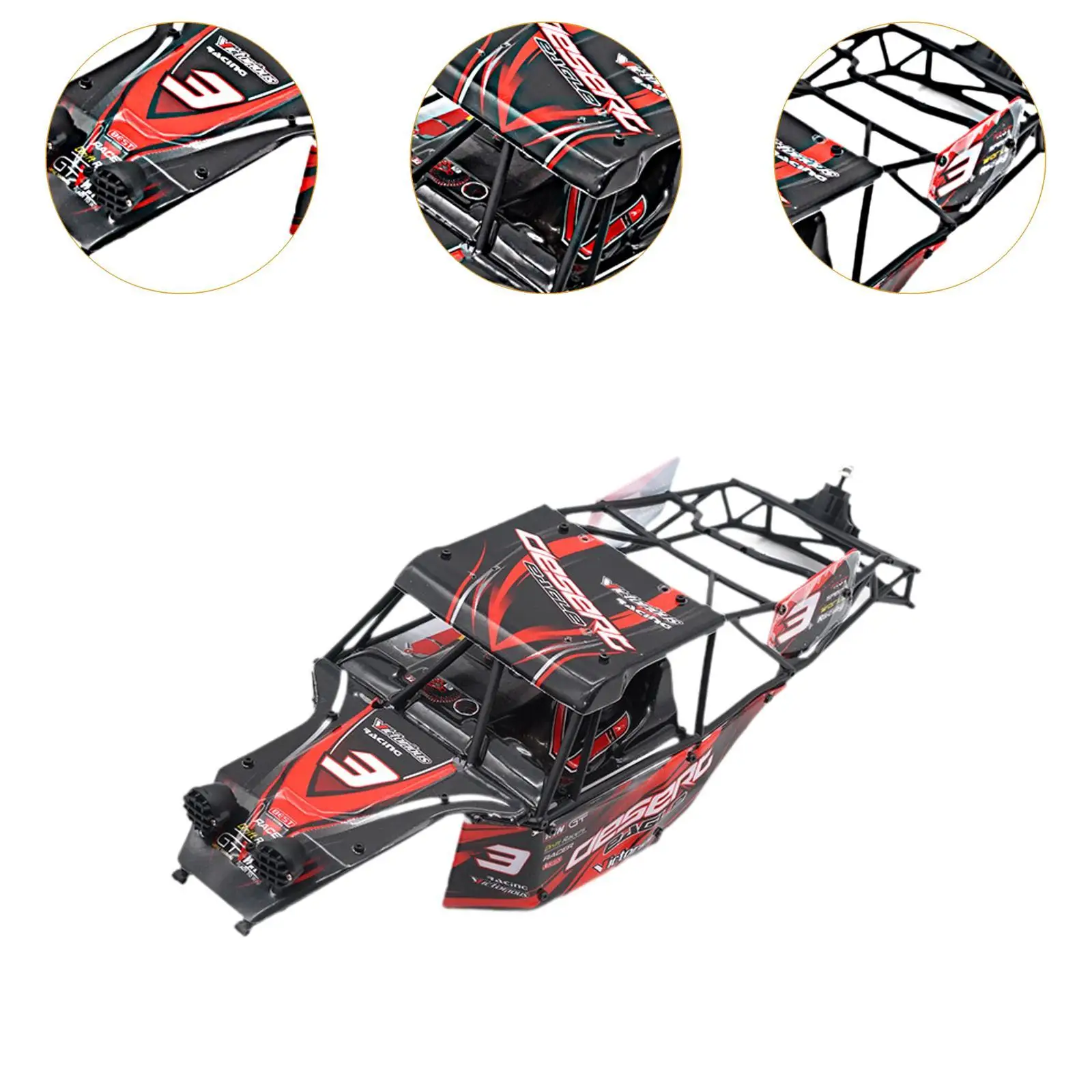 RC Car Body Shell Lightweight Sturdy RC Car Accessories for 1:12 4WD RC Car